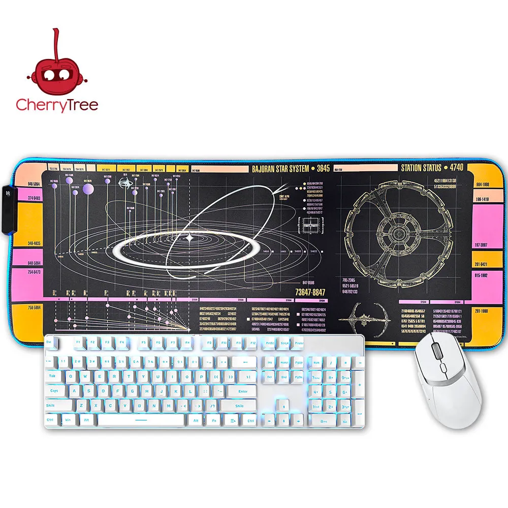 Star Trek DS9 LCARS Large LED Gaming Mouse Pad