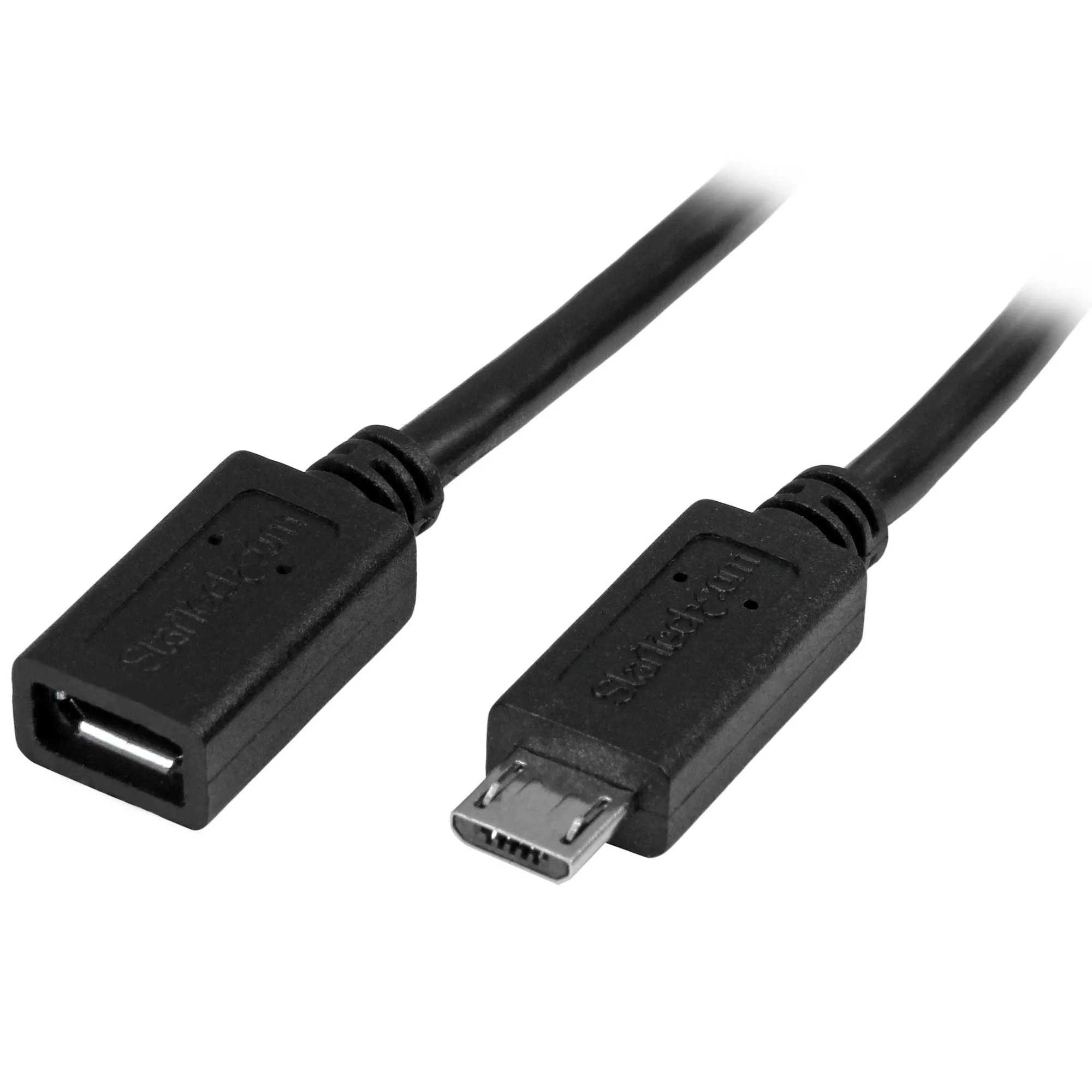 Startech.Com 0.5M 20In Micro-Usb Extension Cable - M/F - Micro Usb Male To Micro Usb Female Cable (Usbubext50cm) - Usb E