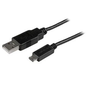 Startech.Com 2M Mobile Charge Sync Usb To Slim Micro Usb Cable M/M - Usb Cable - Micro-Usb Type B (M) To Usb (M) - Usb 2