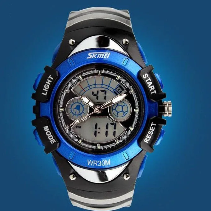 Student Sports Watch Fashion Children Watches Dual Time LED Digital Quartz Multifunctional 30m Waterproof