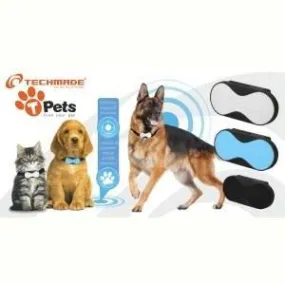 Techmade tm-pt690-wh gps pet tracker bianco