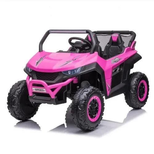 The New 2025 Ride On Car 24V UTV Buggy | Ages 3-8 | Upgraded | 2 Big Motors | Small 2 Seater | Bluetooth | Remote