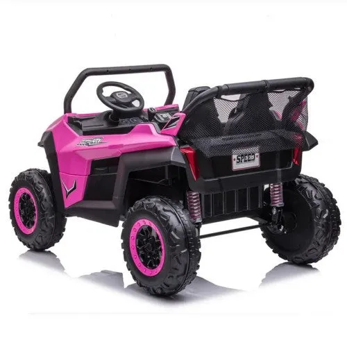 The New 2025 Ride On Car 24V UTV Buggy | Ages 3-8 | Upgraded | 2 Big Motors | Small 2 Seater | Bluetooth | Remote