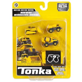 Tonka Micro Metals 4 Pack Dump Truck, Cement Mixer