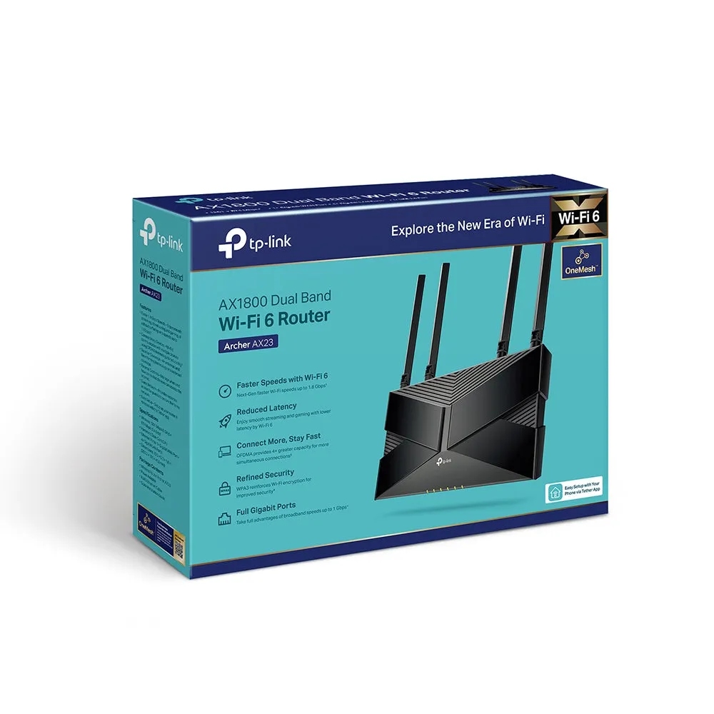 TP-Link Archer AX23 WL Wi-Fi 6 AX1800 Dual Band Router