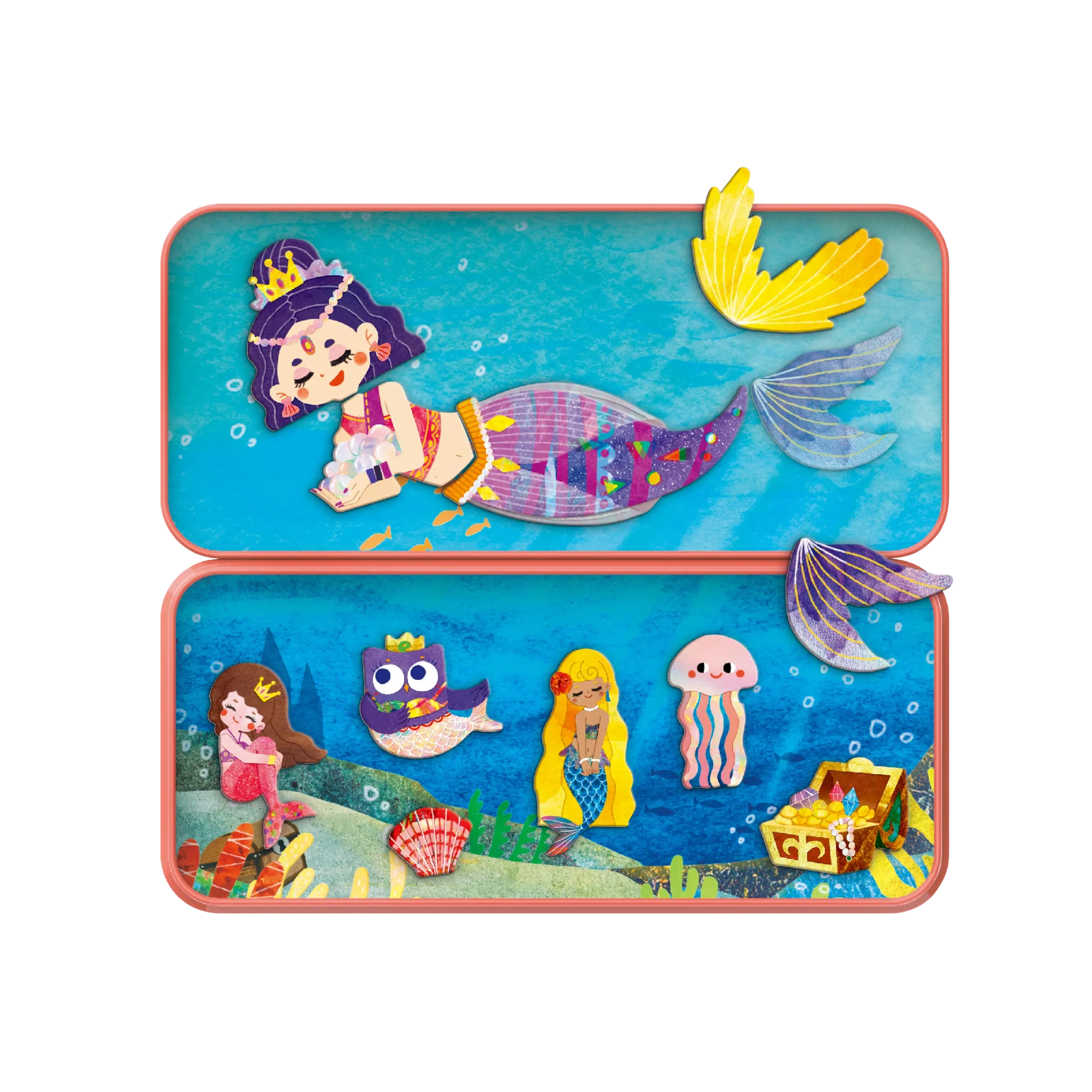 Travel Magnetic Puzzle Box - Mermaids