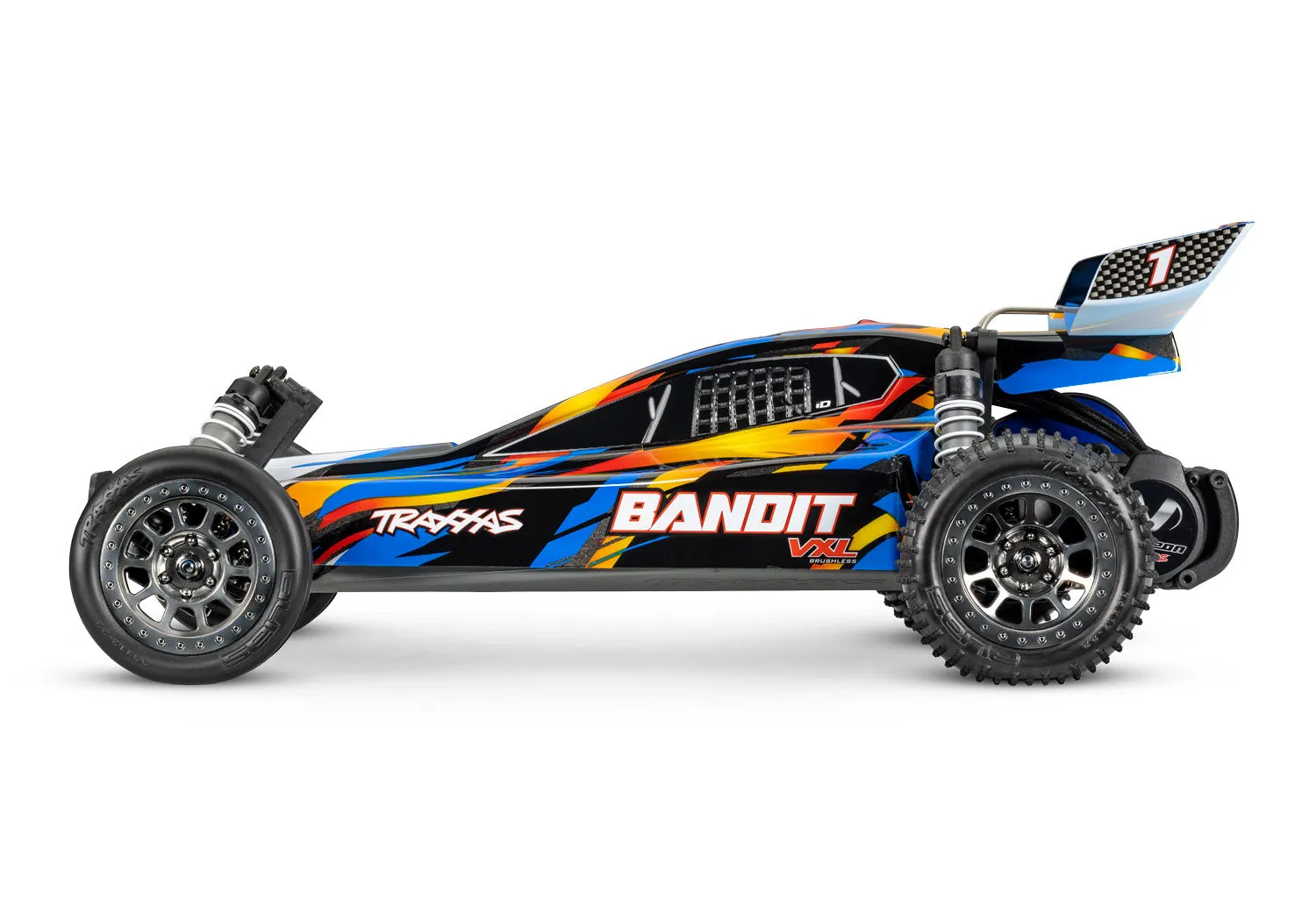 Traxxas Bandit 1/10 Scale Off Road Buggy 2WD With VXL 3S ESC Pro Series Magnum 272R Transmission 24076-74