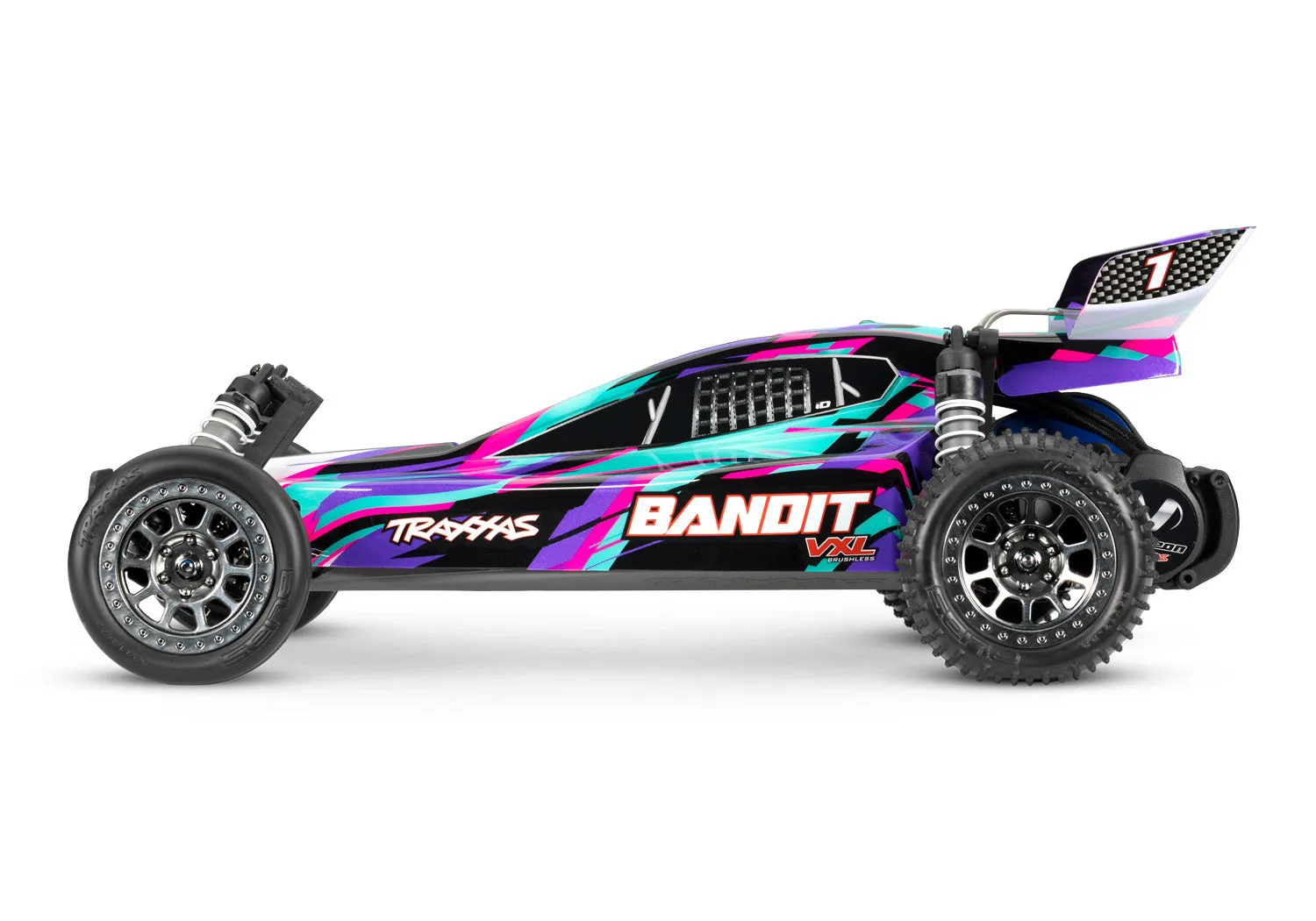 Traxxas Bandit 1/10 Scale Off Road Buggy 2WD With VXL 3S ESC Pro Series Magnum 272R Transmission 24076-74