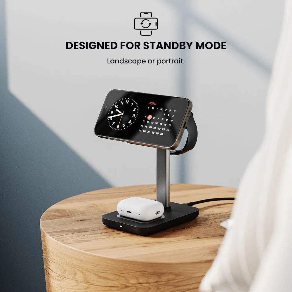 TRIO 3-in-1 Wireless Charging Station - Dual Pack