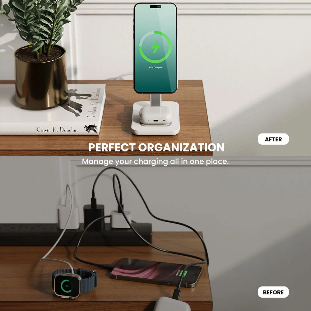 TRIO 3-in-1 Wireless Charging Station - Dual Pack