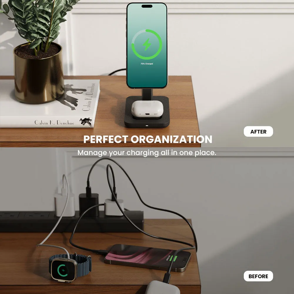 TRIO 3-in-1 Wireless Charging Station - Dual Pack