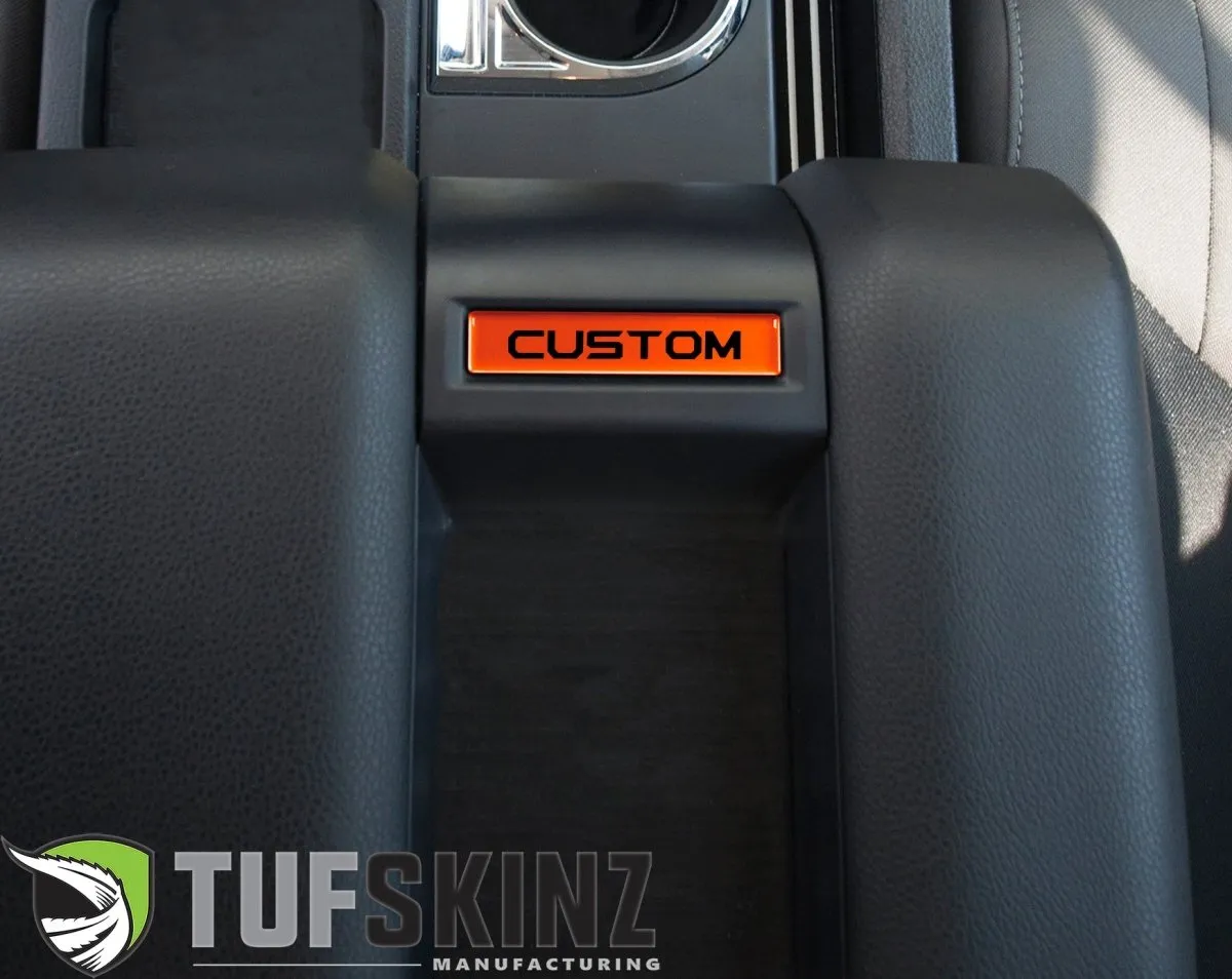 Tufskinz Center Console Badge/Custom Text Accent Trim for Tundra (2014-2021)