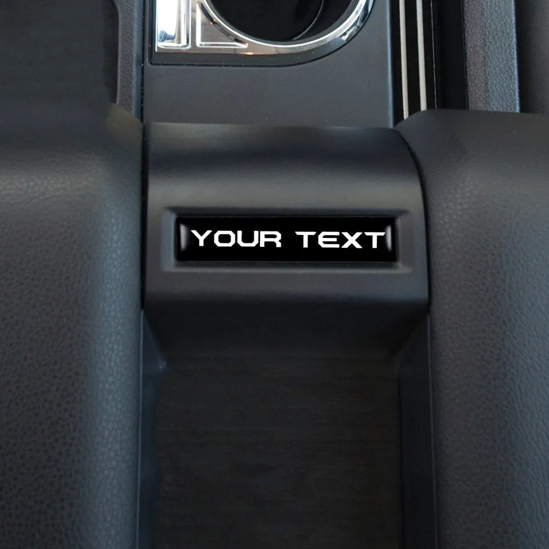 Tufskinz Center Console Badge/Custom Text Accent Trim for Tundra (2014-2021)