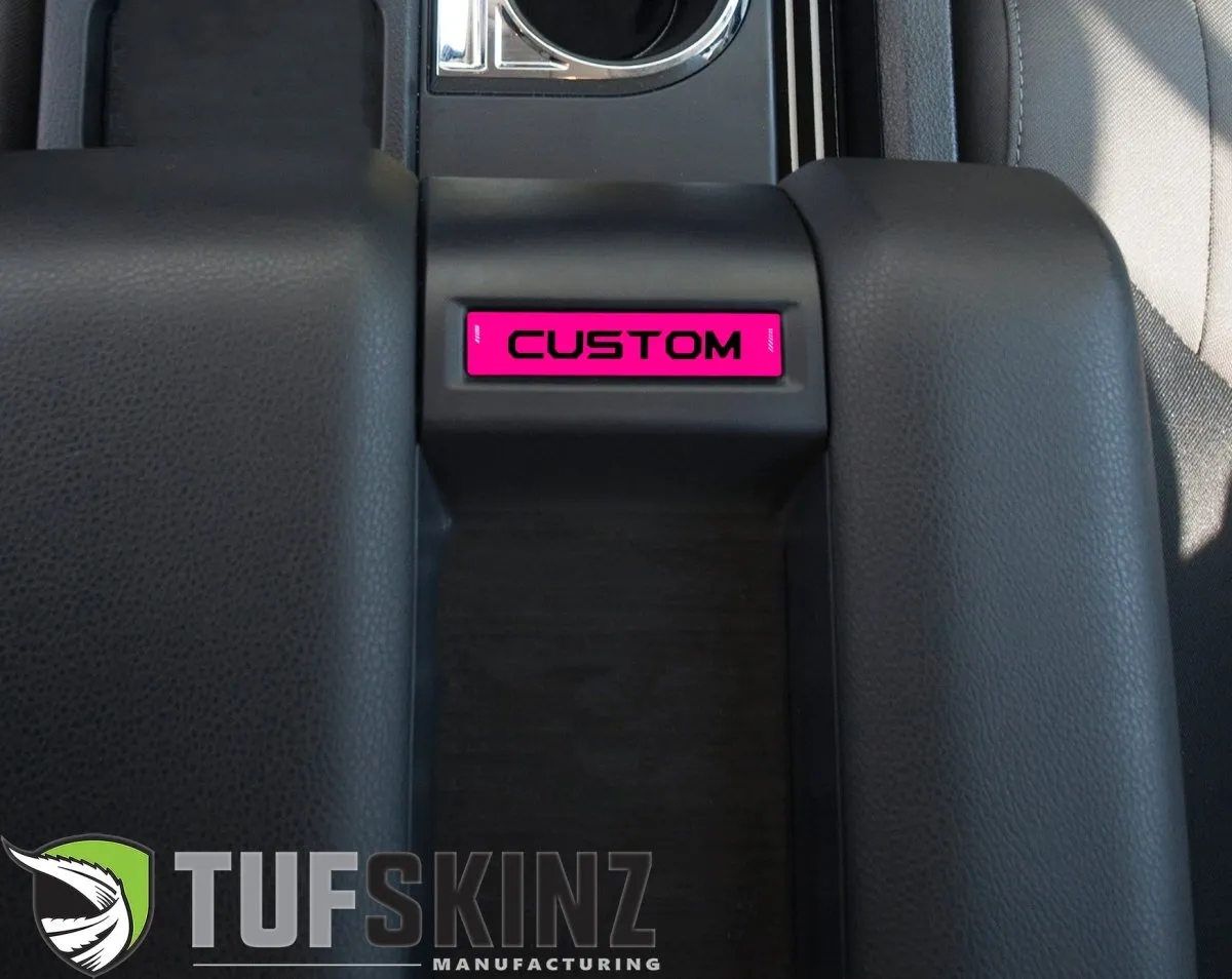 Tufskinz Center Console Badge/Custom Text Accent Trim for Tundra (2014-2021)