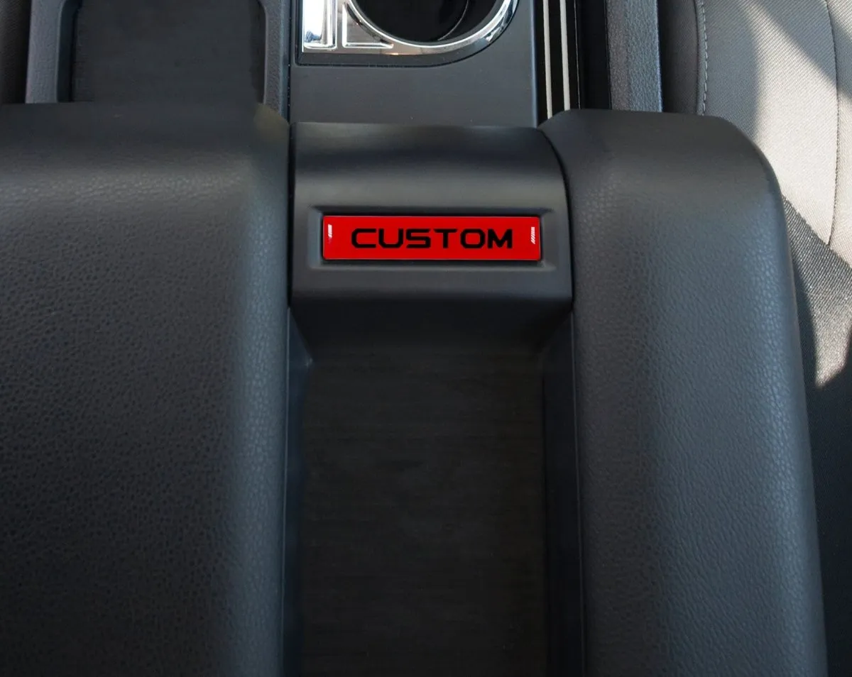 Tufskinz Center Console Badge/Custom Text Accent Trim for Tundra (2014-2021)