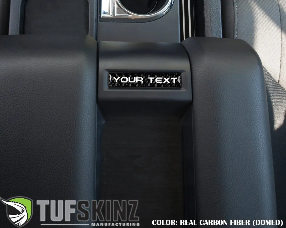 Tufskinz Center Console Badge/Custom Text Accent Trim for Tundra (2014-2021)