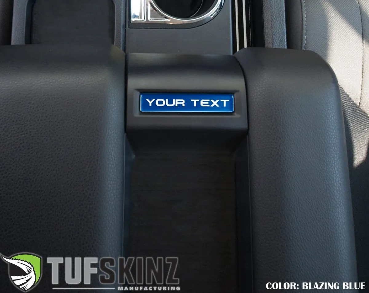 Tufskinz Center Console Badge/Custom Text Accent Trim for Tundra (2014-2021)