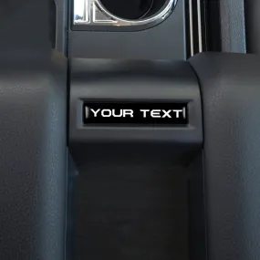 Tufskinz Center Console Badge/Custom Text Accent Trim for Tundra (2014-2021)