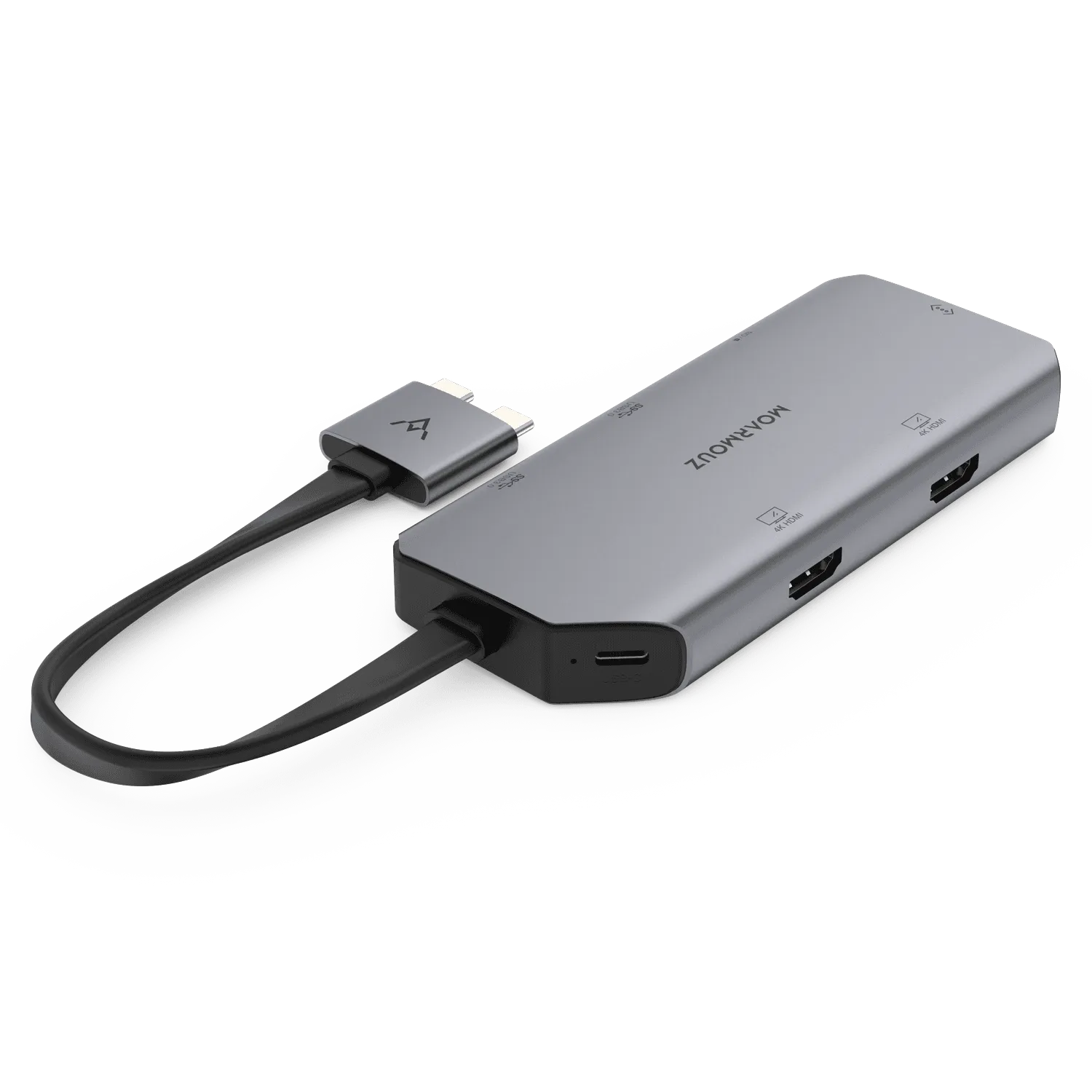 Type C (USB-C) 8 in 2 Dual 4K HDMI Gigabit Hub