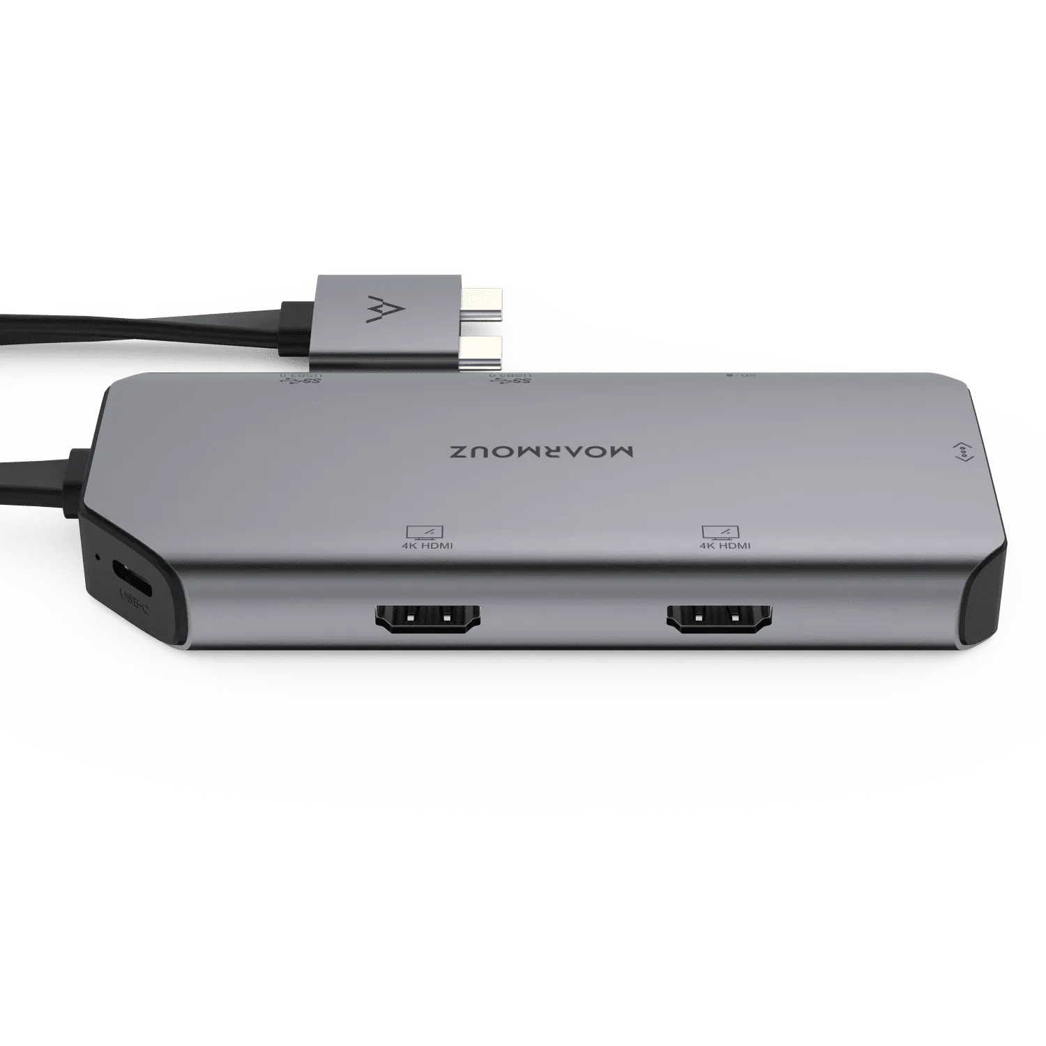 Type C (USB-C) 8 in 2 Dual 4K HDMI Gigabit Hub