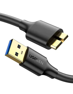 Ugreen Gold Plated USB 3.0 A Male to Micro B Male Adapter Cable, Supper Speed Data Sync Charger Charging Cable Cord, for Samsung Galaxy S5 Note 3 | Galaxy Note Pro 12.2 /Tab Pro 12.2 | Nokia Lumia 2520 Tablet etc 3ft/1m - 10841