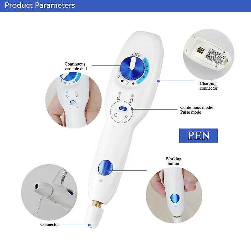 US Plug 2020 New 2Th High-Pressure Plasma Pen From Korea With Wrinkle Eyelid Lift Skin Anti-Wrinkle Mole Remover Device Galvanic Machine Fa0906