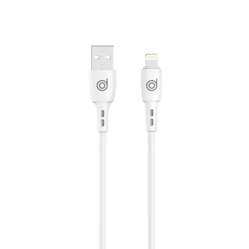 USB-A to Lightning 10W Charging Cable (1M) - White - digifon