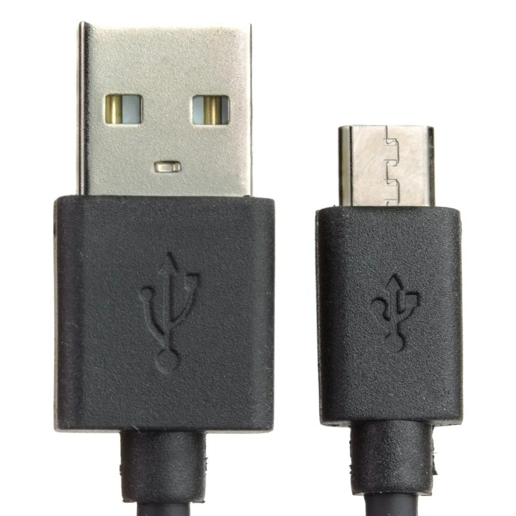 USB A to microB Cable - Black