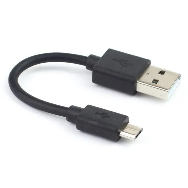 USB A to microB Cable - Black