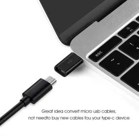 USB Adaptors type c micro usb and lightning port