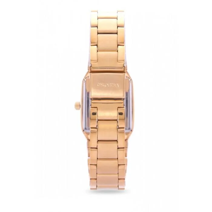 Valentino 20122019-BLACK DIAL GOLD STAINLESS STEEL STRAP Watch for Women