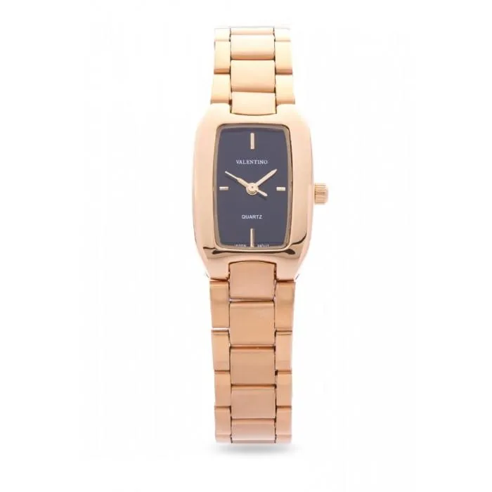 Valentino 20122019-BLACK DIAL GOLD STAINLESS STEEL STRAP Watch for Women