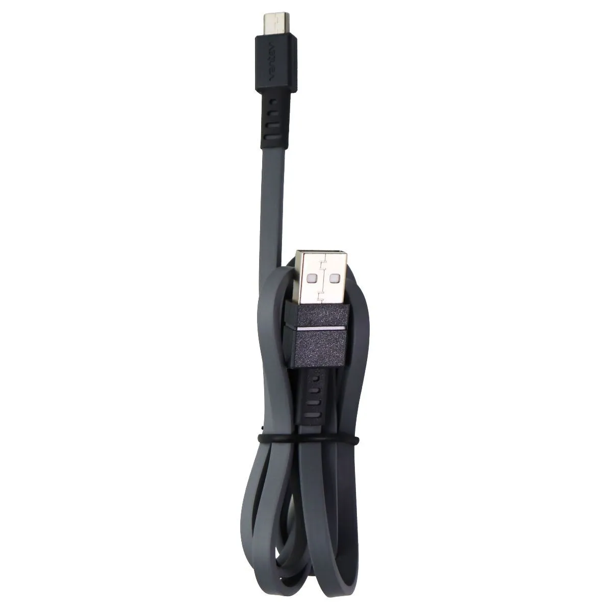 Ventev (3.3-Ft) ChargeSync Micro-USB to USB Flat Cable - Gray