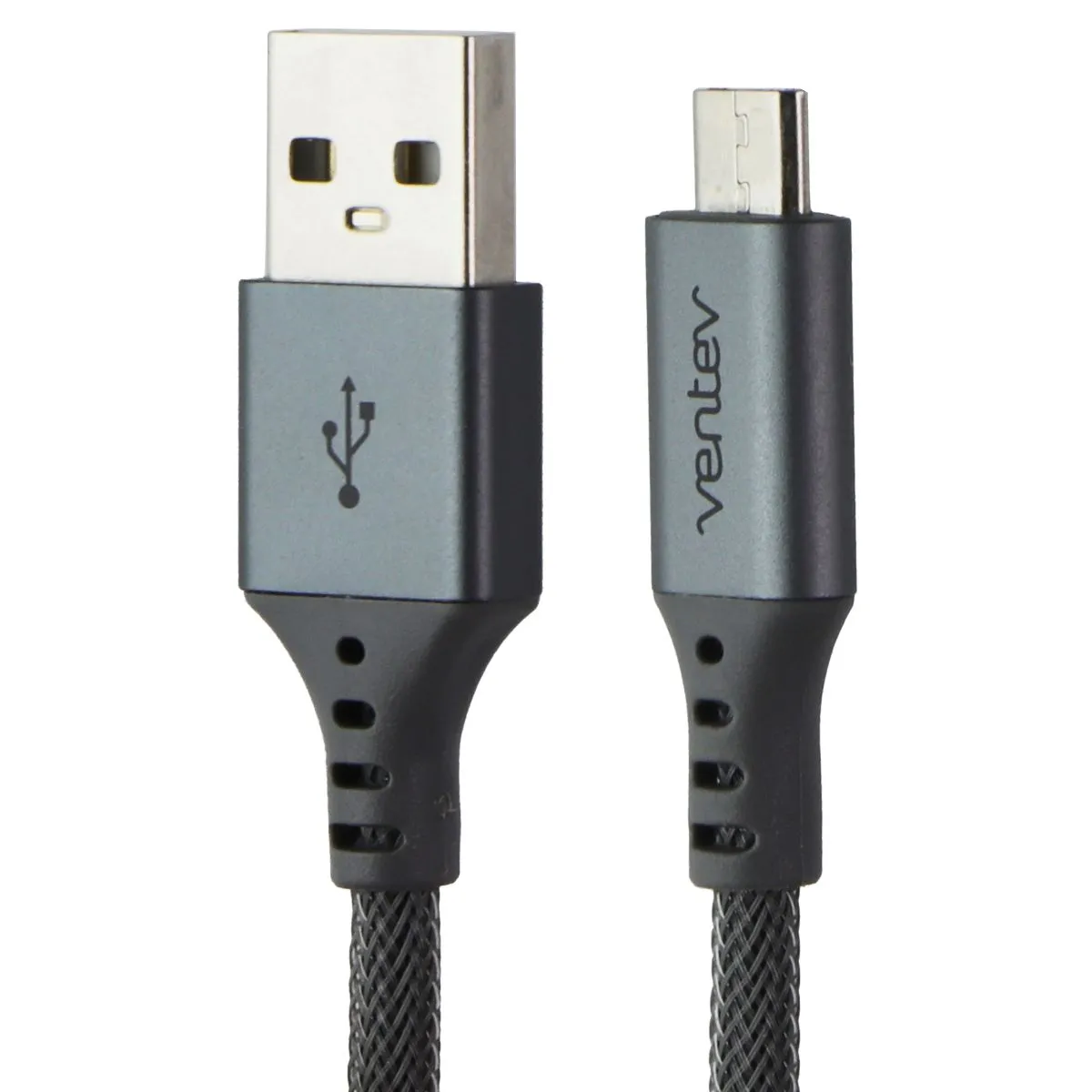 Ventev 4-Ft ChargeSync Braided Alloy (Micro-USB) to USB Cable - Gray