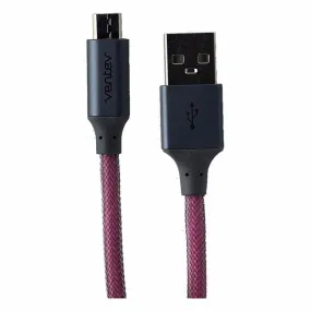 Ventev (523386)  4Ft  ChargeSync Cable for Micro USB Devices - Magenta / Gray