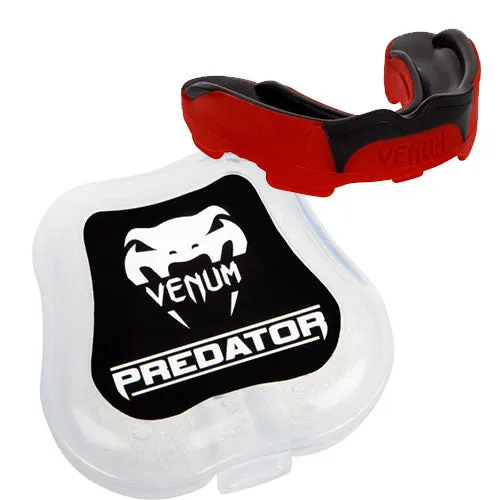 VENUM-02574 PREDATOR SPORTS MUAY THAI BOXING MMA MOUTHGUARD Senior Age 11  Red Black