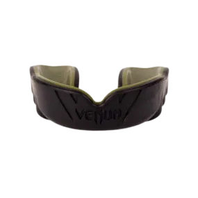 VENUM-0616 CHALLENGER SPORTS MUAY THAI BOXING MMA MOUTHGUARD Senior Age 11  Black Khaki