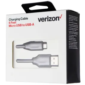 Verizon (CABMTOABLK - AL) 6Ft Charge & Sync Cable for Micro USB Devices- Black