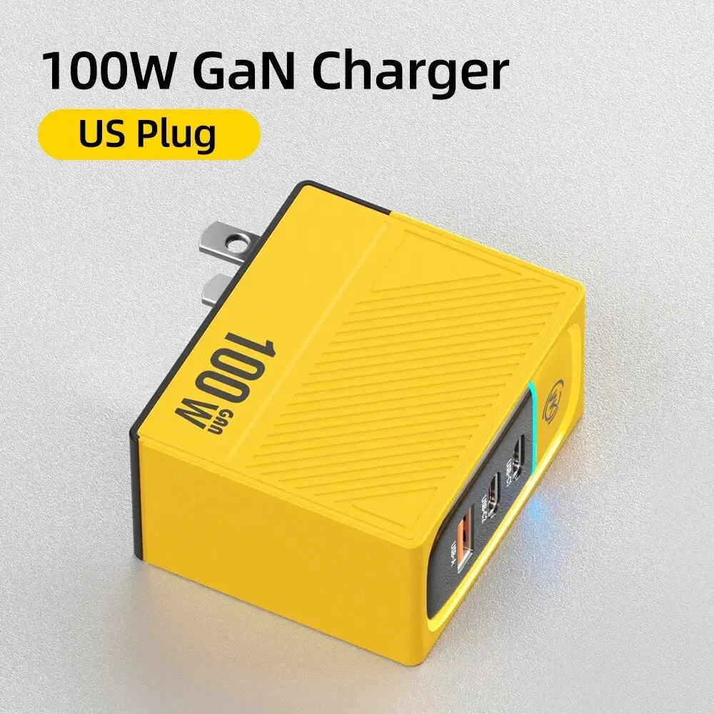 WEKOME 100W Type C GaN Charger Quick Charge 4.0 3.0 USB PD Fast Charger Adapter for Macbook Pro iPad Pro IPhone15 Xiaomi Huawei