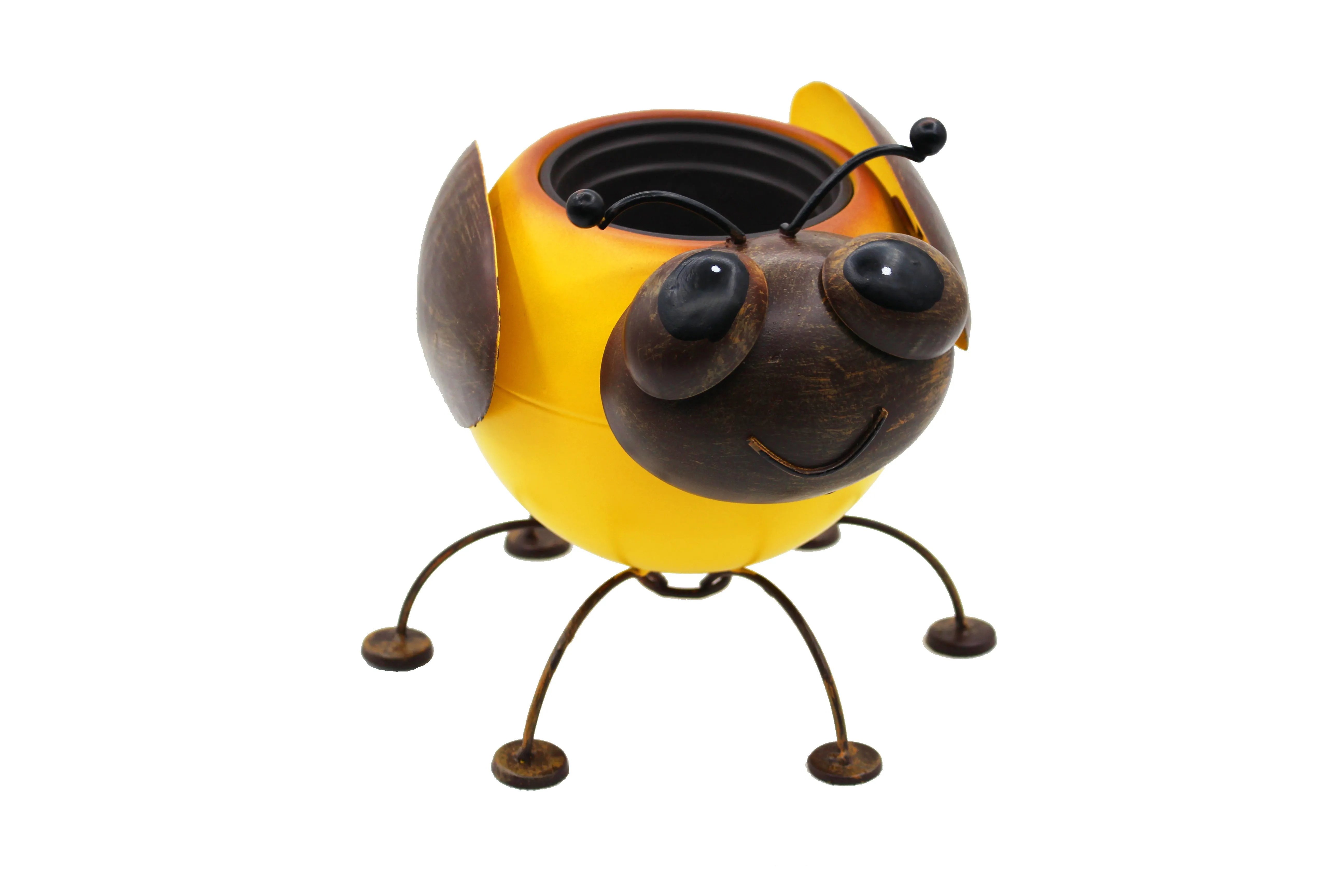 Wholesale Metal Planter Bumble Bee with Pot Liner 12 Per Case