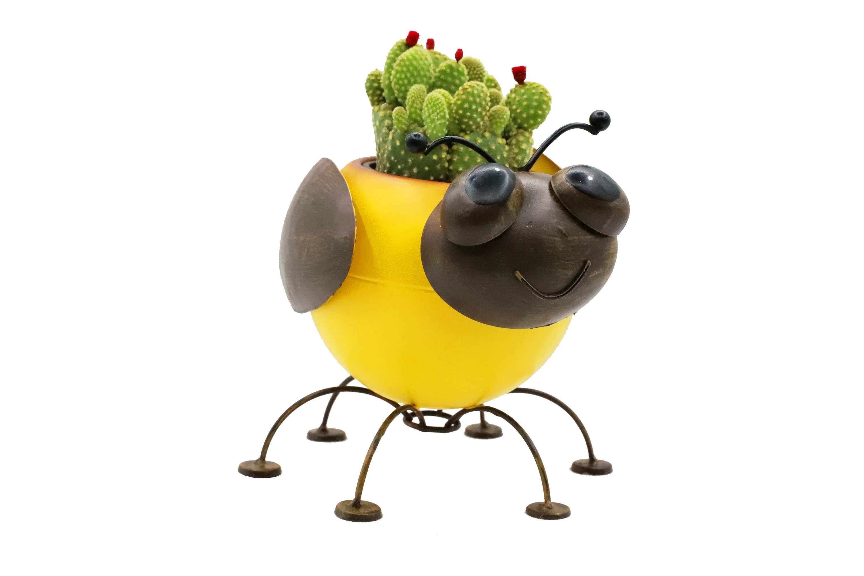 Wholesale Metal Planter Bumble Bee with Pot Liner 12 Per Case