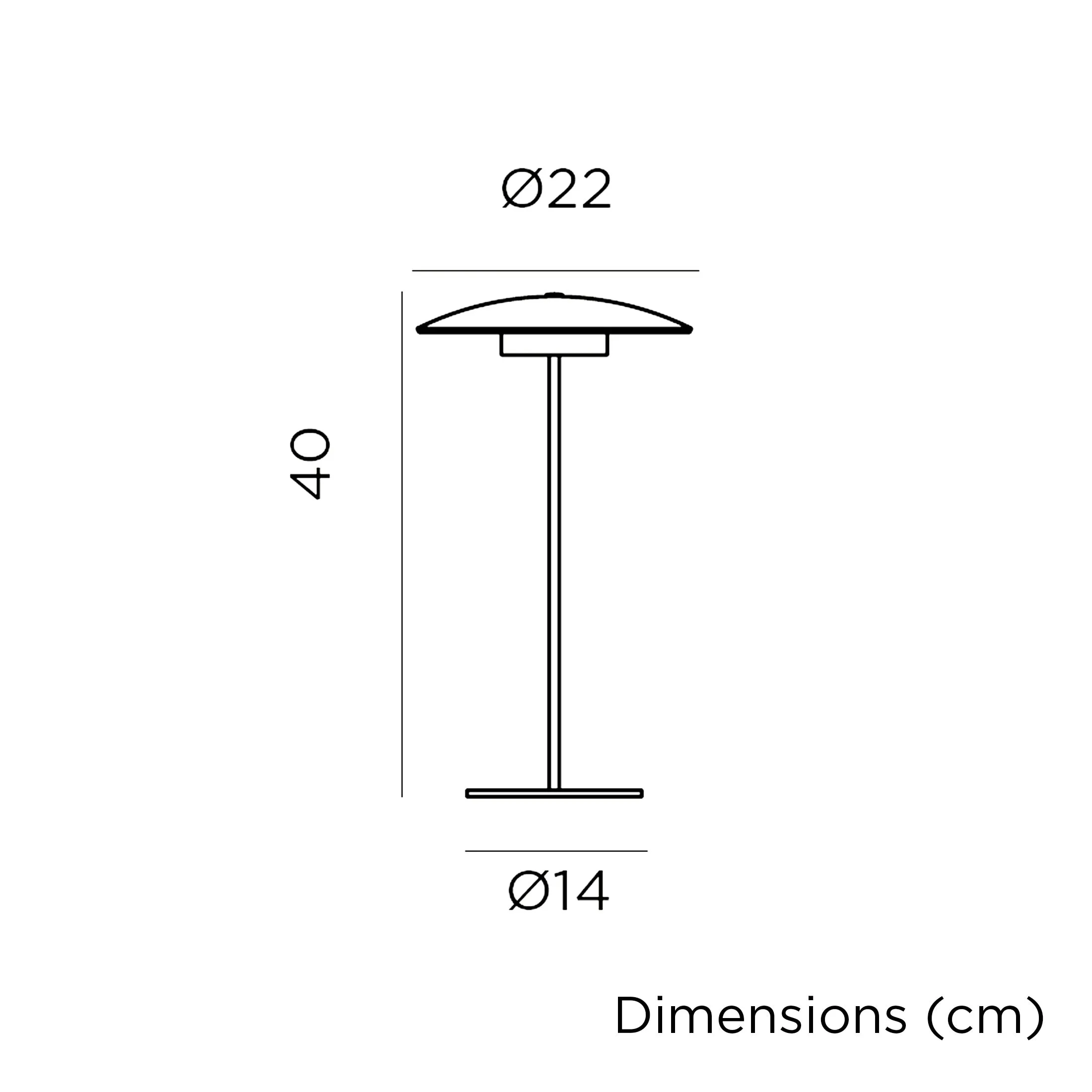 Wireless decorative lamp SARDINIA 40