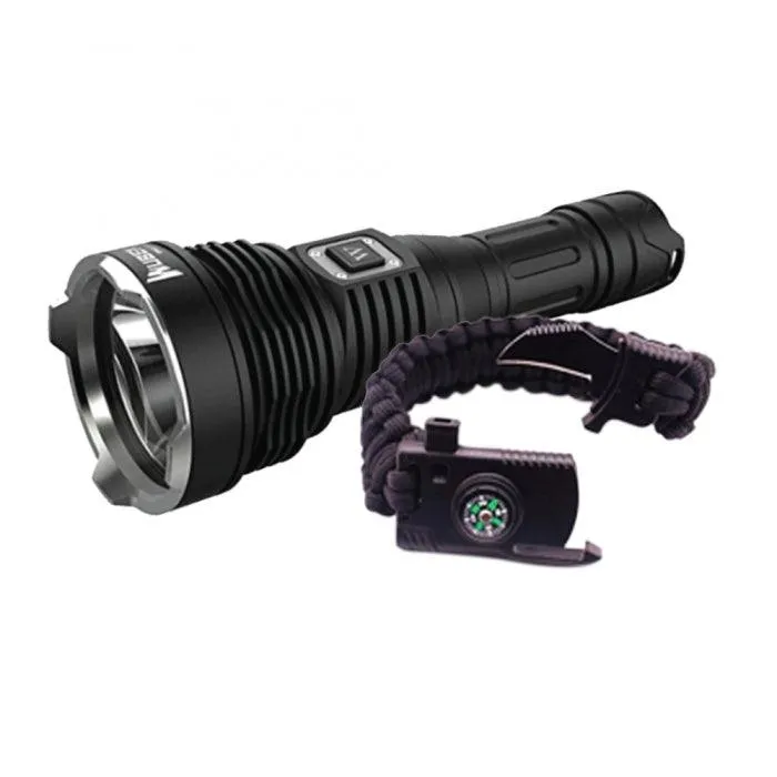 Wuben 3500 Lumen Flashlight with Survival Bracelet