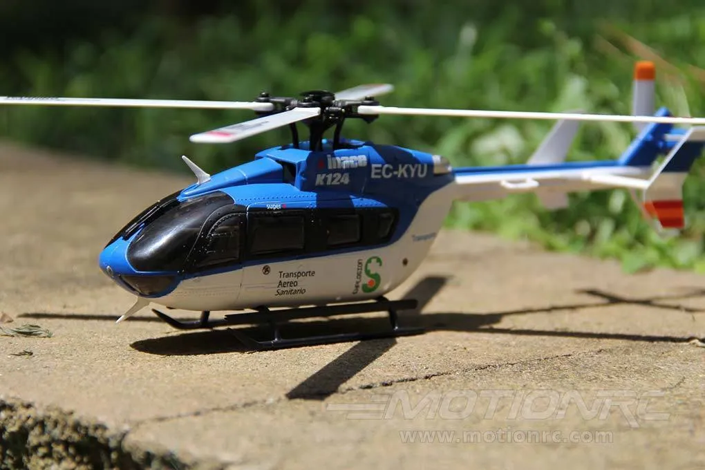 XK K124 Blue 120 Size Gyro Stabilized Helicopter - FTR