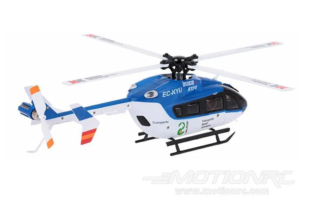 XK K124 Blue 120 Size Gyro Stabilized Helicopter - FTR