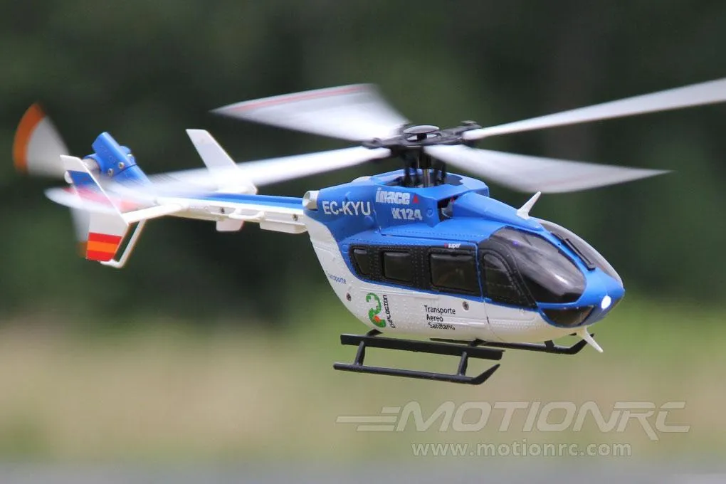 XK K124 Blue 120 Size Gyro Stabilized Helicopter - FTR