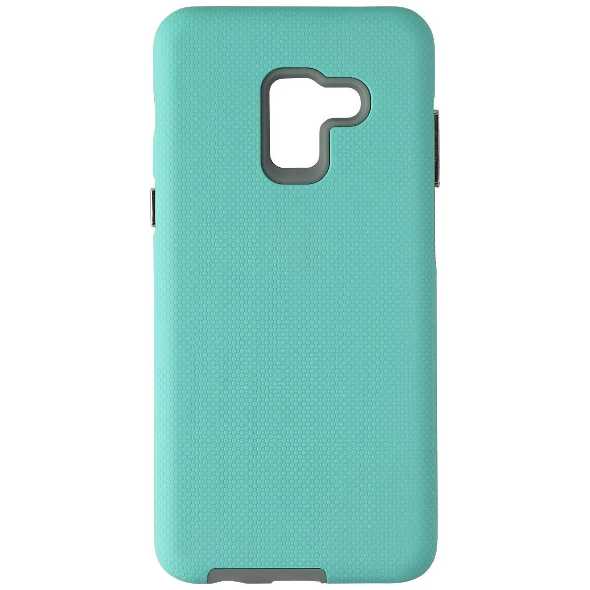 Xqisit Protective Cover for Samsung Galaxy A8 (2018) Smartphone - Teal/Gray