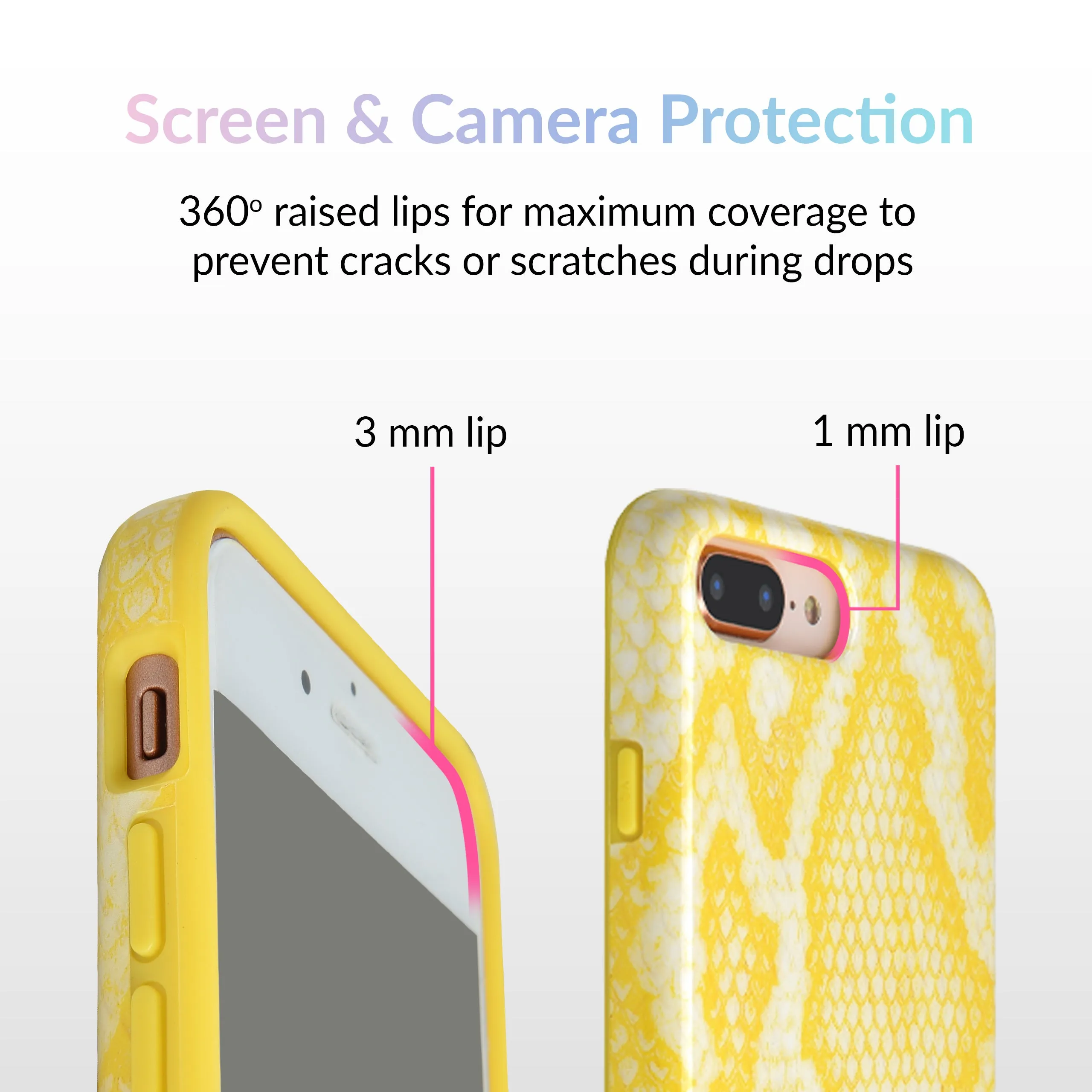 Yellow Snakeskin iPhone Case