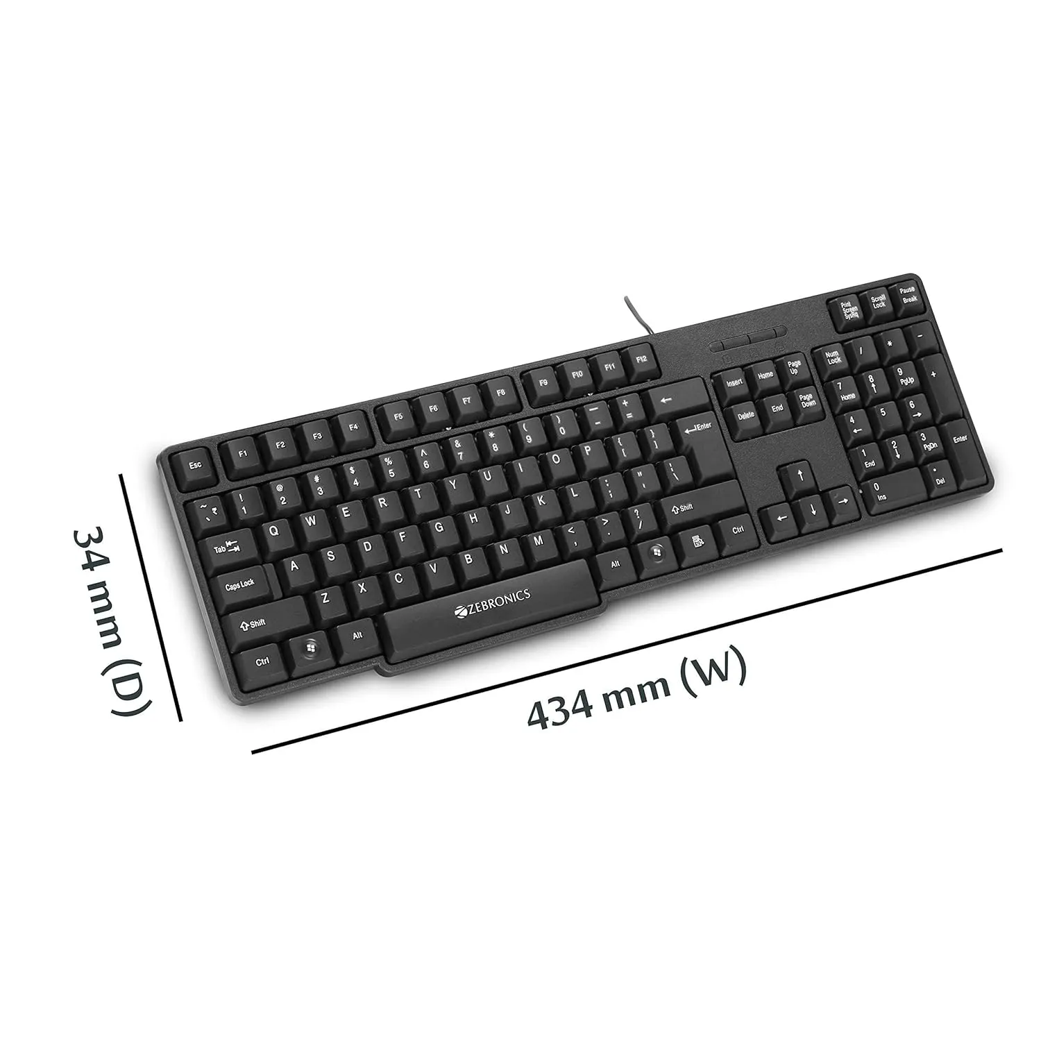 Zebronics ZEB K20 Wired USB Keyboard