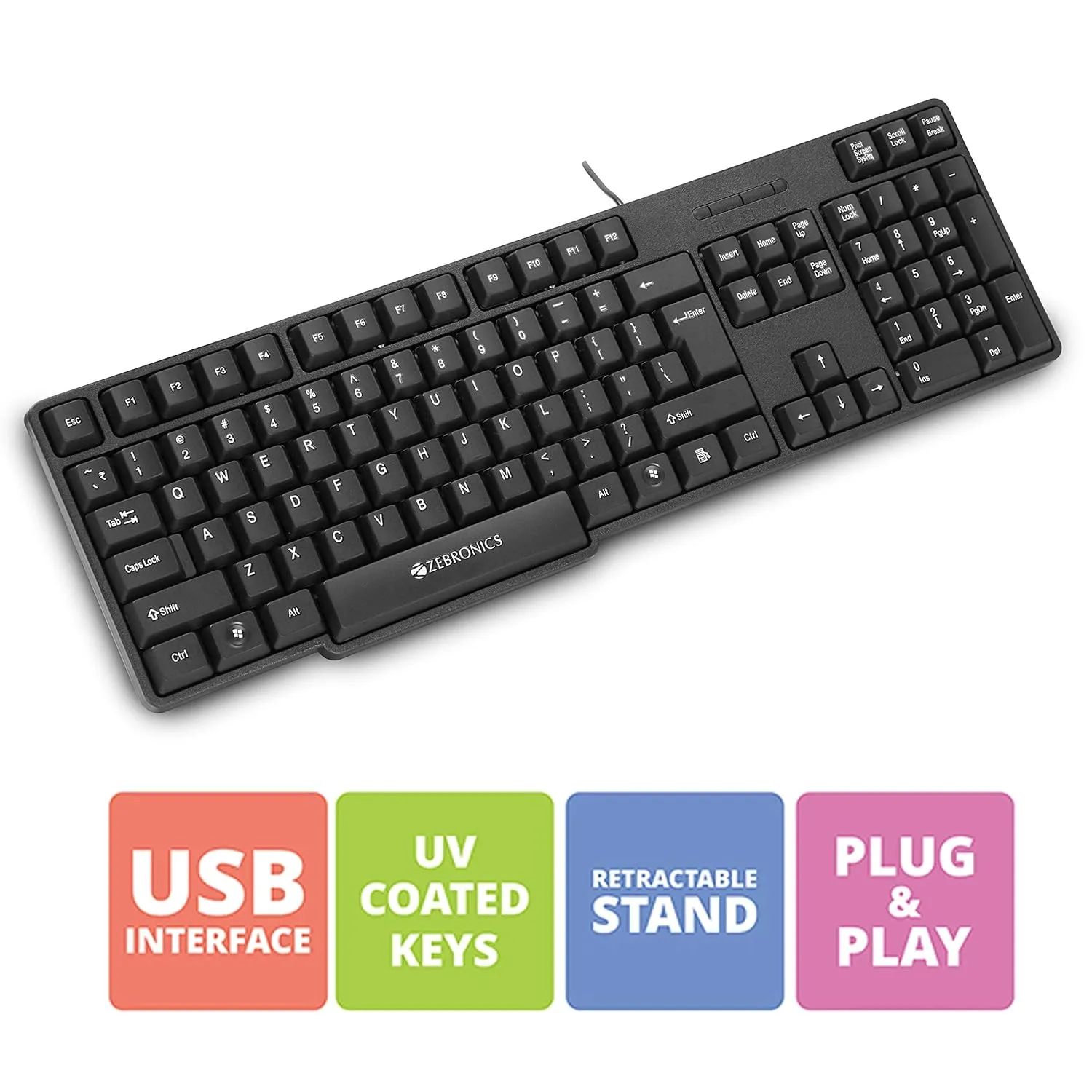 Zebronics ZEB K20 Wired USB Keyboard